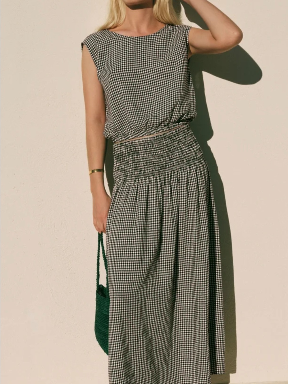 ZSUPPLY SET /  Crop Top AND skirt in Black and White